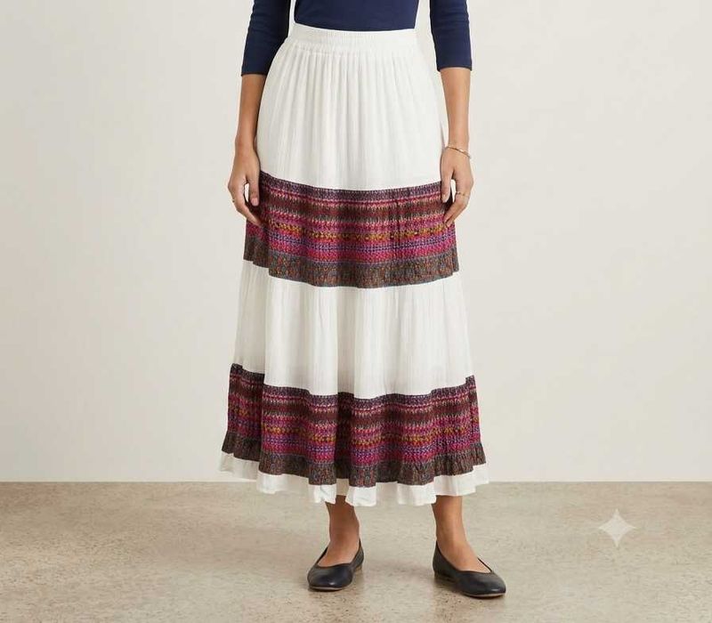 Bohemian Tiered Maxi Skirt