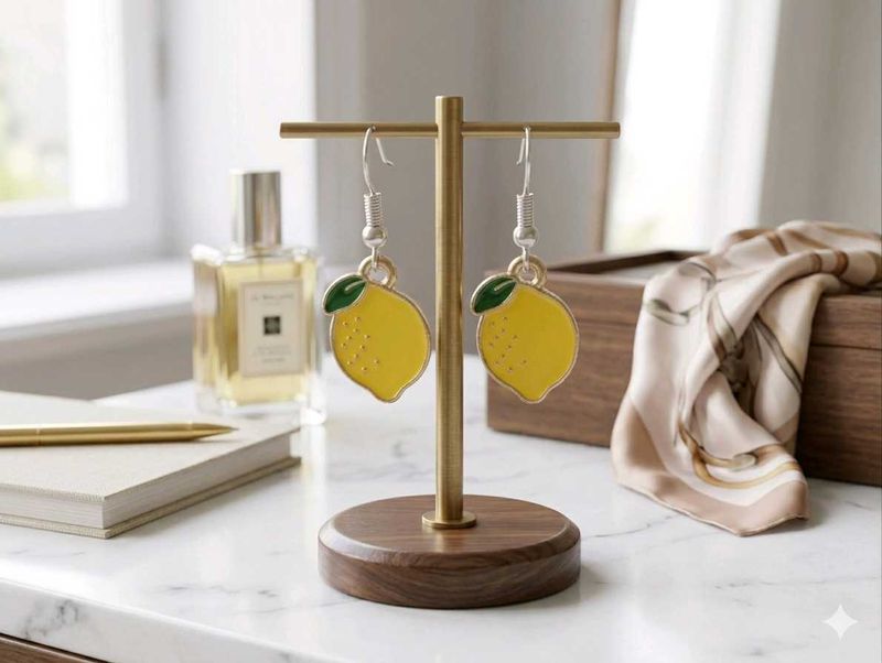 Cute Lemon Dangle Earrings