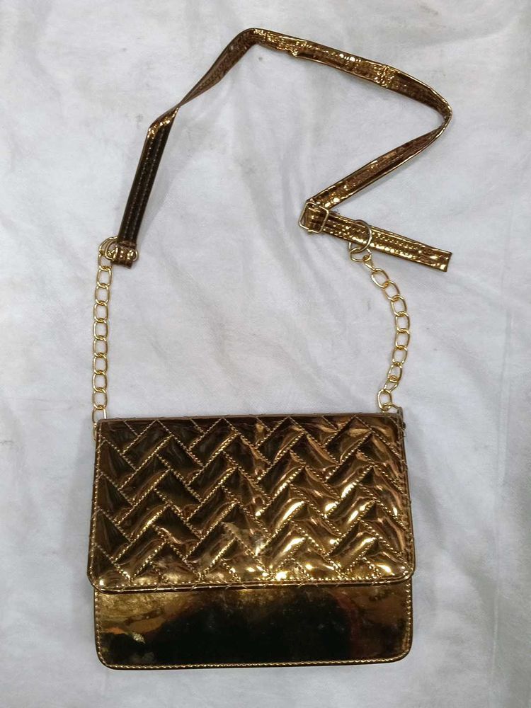 Gold Crossbody Bag
