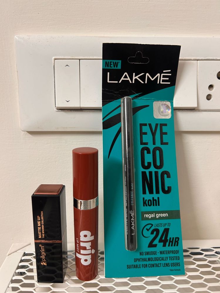 MARS drip mist+Pilgrim+ Lakme Eyeconic Kajal