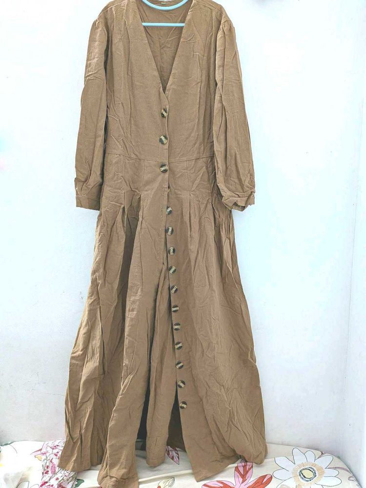 Long Button-Up Dress