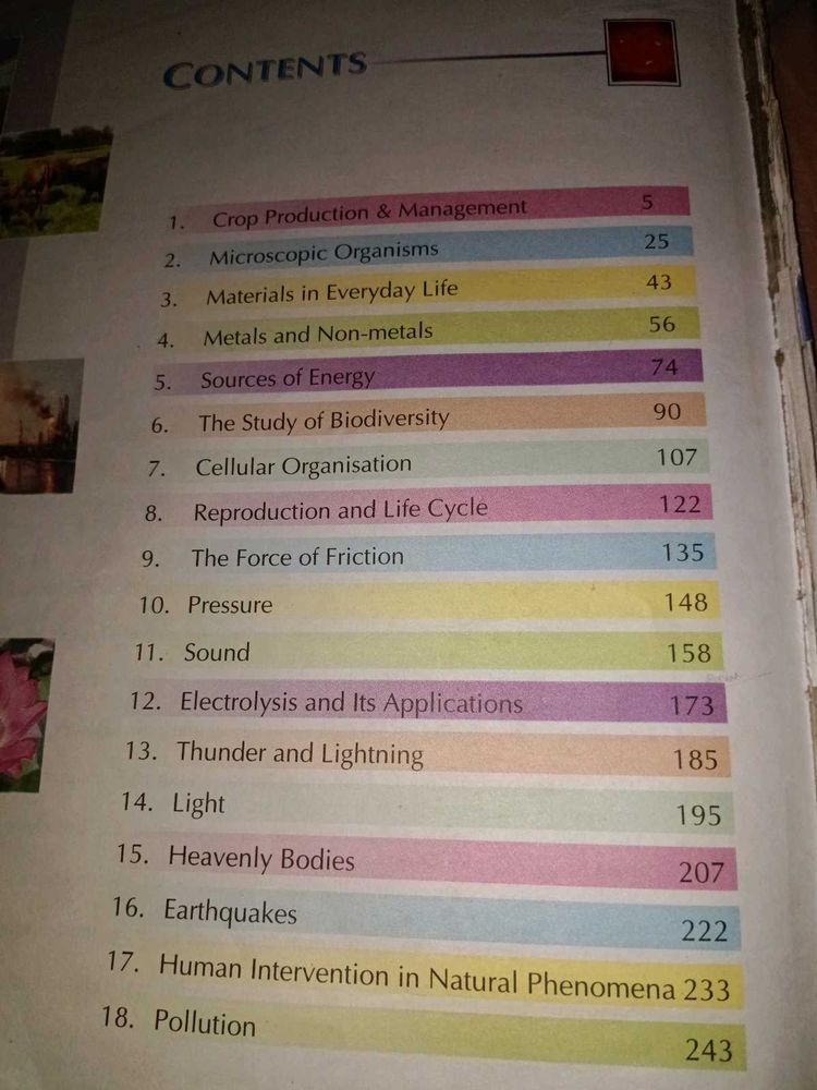 Science Textbook for class 8th