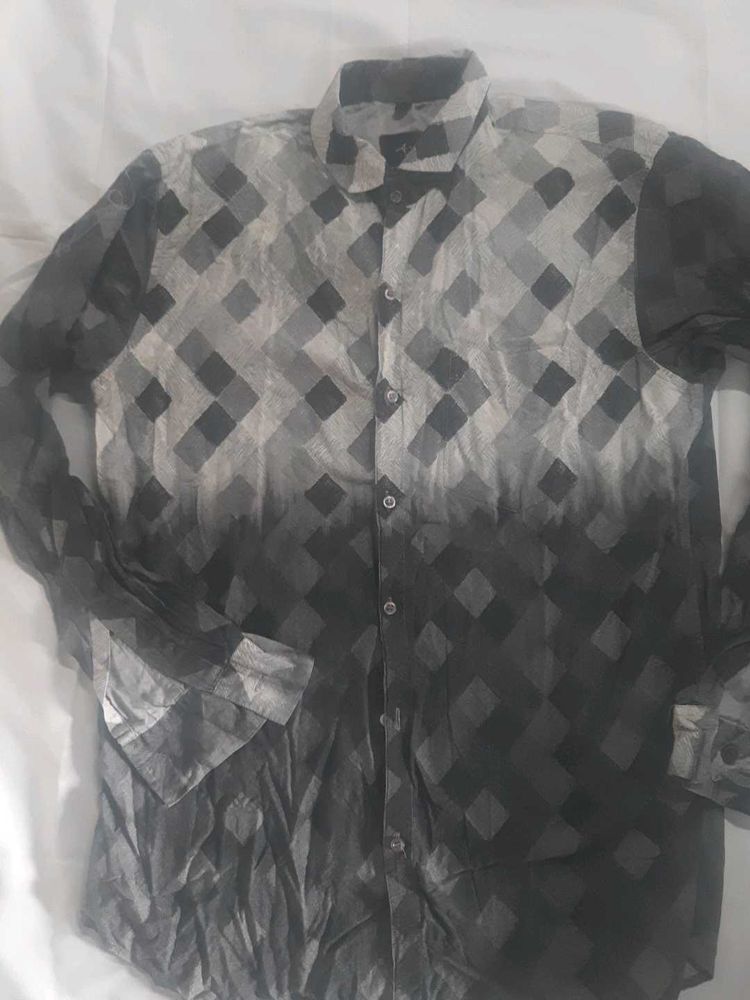 Men's Checked Long Sleeve Shirt
