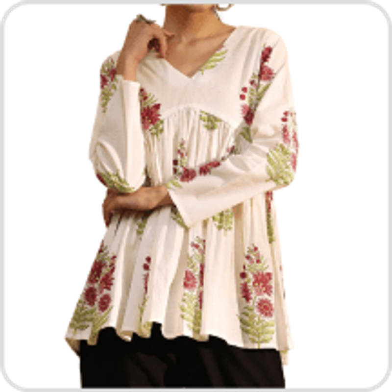 test Short kurti pearl