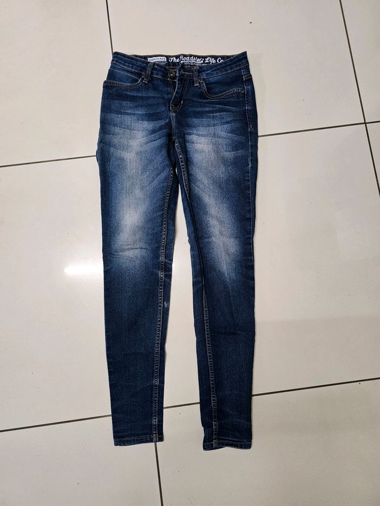 Roadster Women Blue Skinny Fit Mid Rise