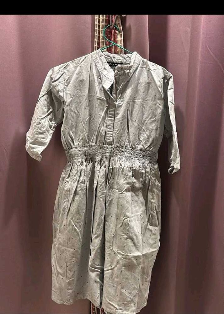 Gray Casual Dress