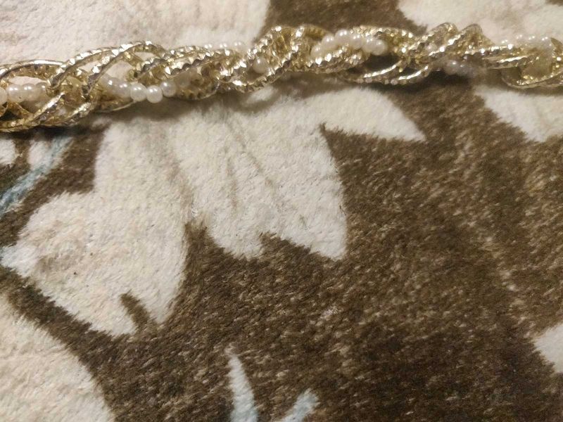 Gold &amp; Pearl waist belt