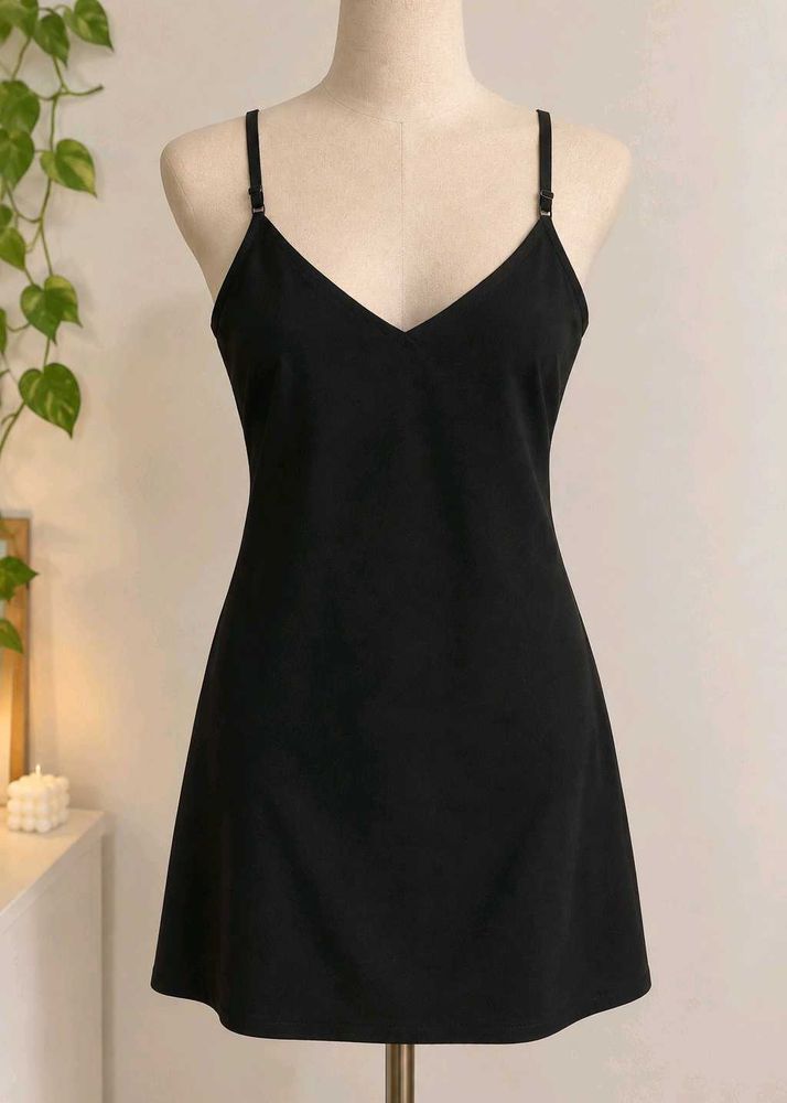 Classic Black Slip Dress