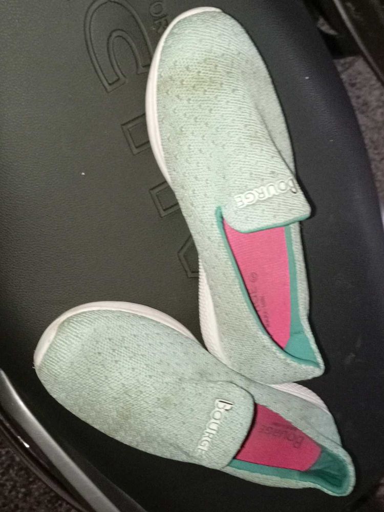 Comfortable Light Blue Slip-On Shoes