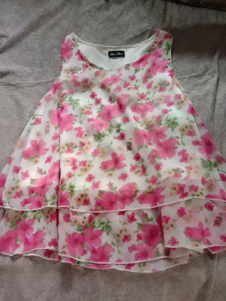 Pink Flower Top