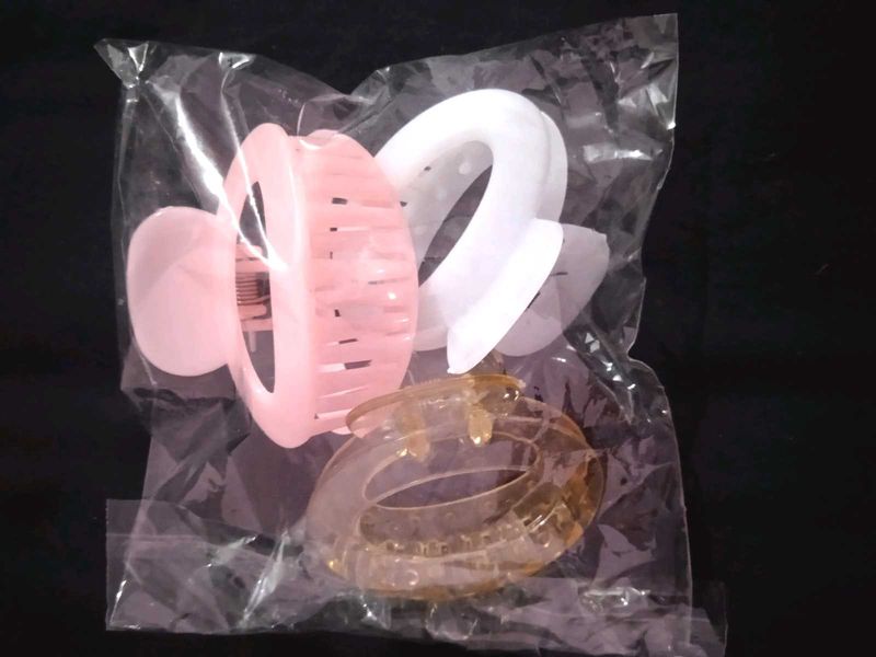 Set of 3 Cute Hair Claw Clips