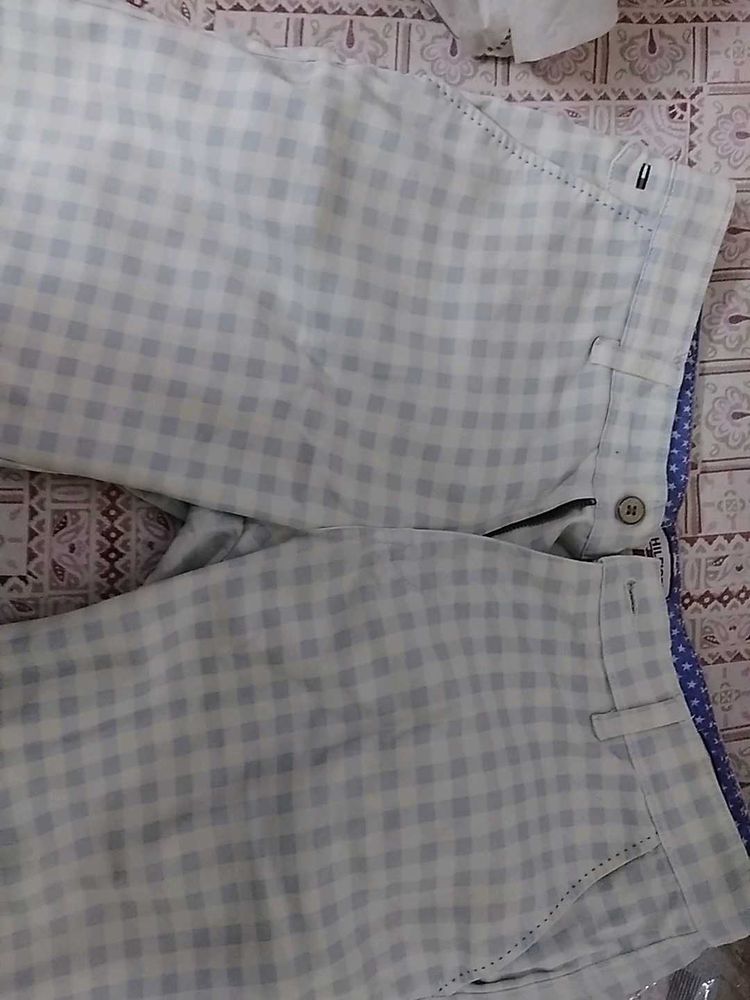 Men's Checked Casual Pants