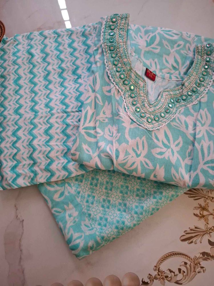 Beautiful Teal Kurta Set