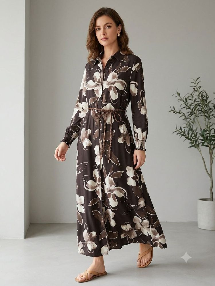 Floral Print Maxi Dress