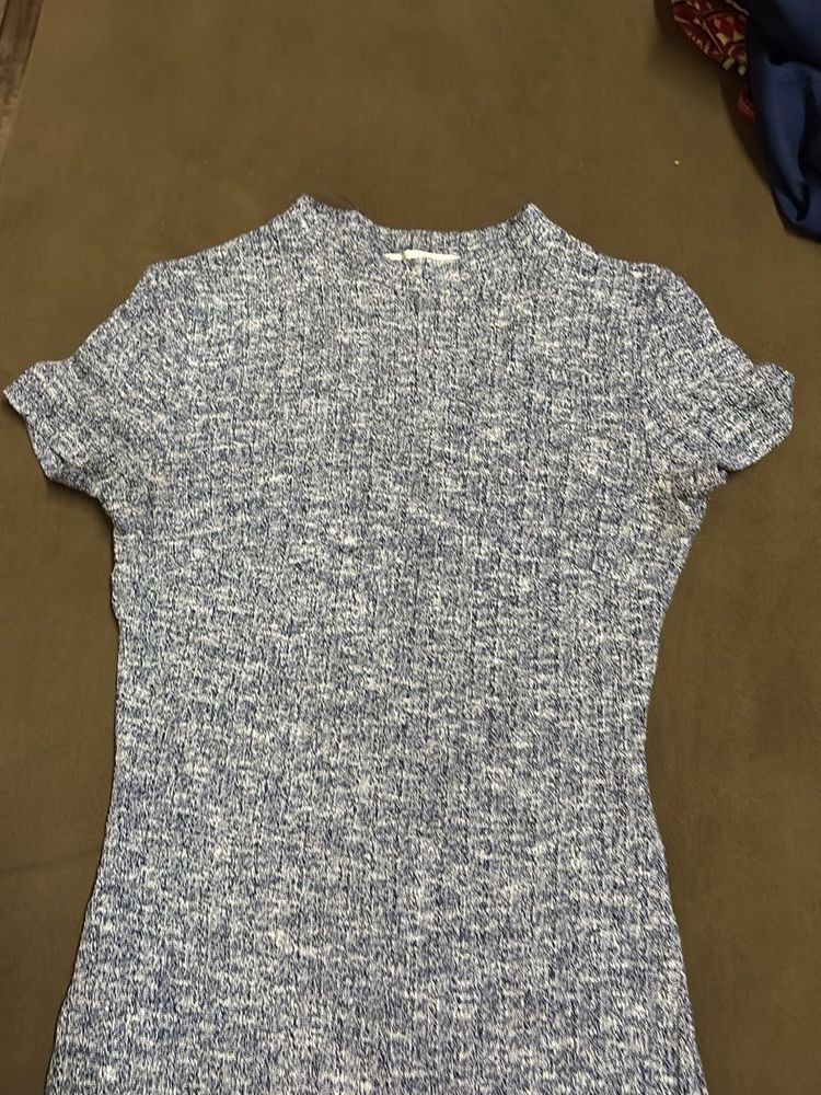 Blue &amp; White Knit Top - Never used