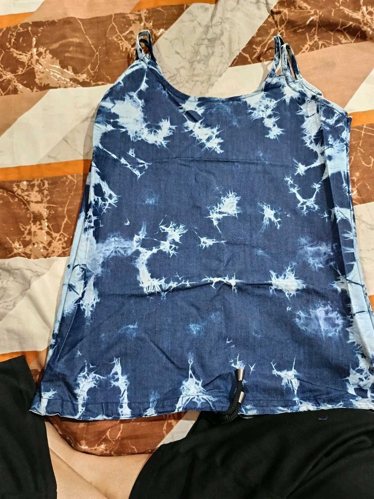 Tie-Dye Spaghetti Strap Top