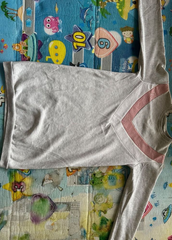 Women’s White &amp; Pink Long Sleeve Sweatshirt | Casu