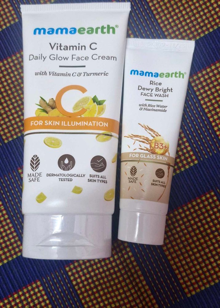 Mamaearth Vitamin C and Rice Face Duo
