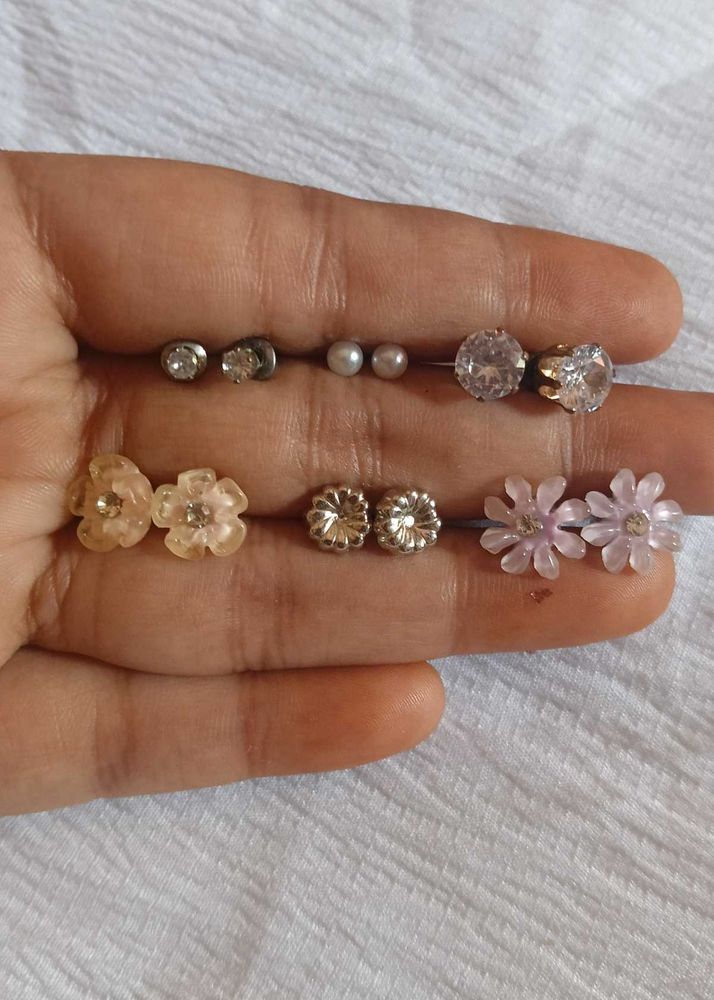 Assorted Stud Earrings Set