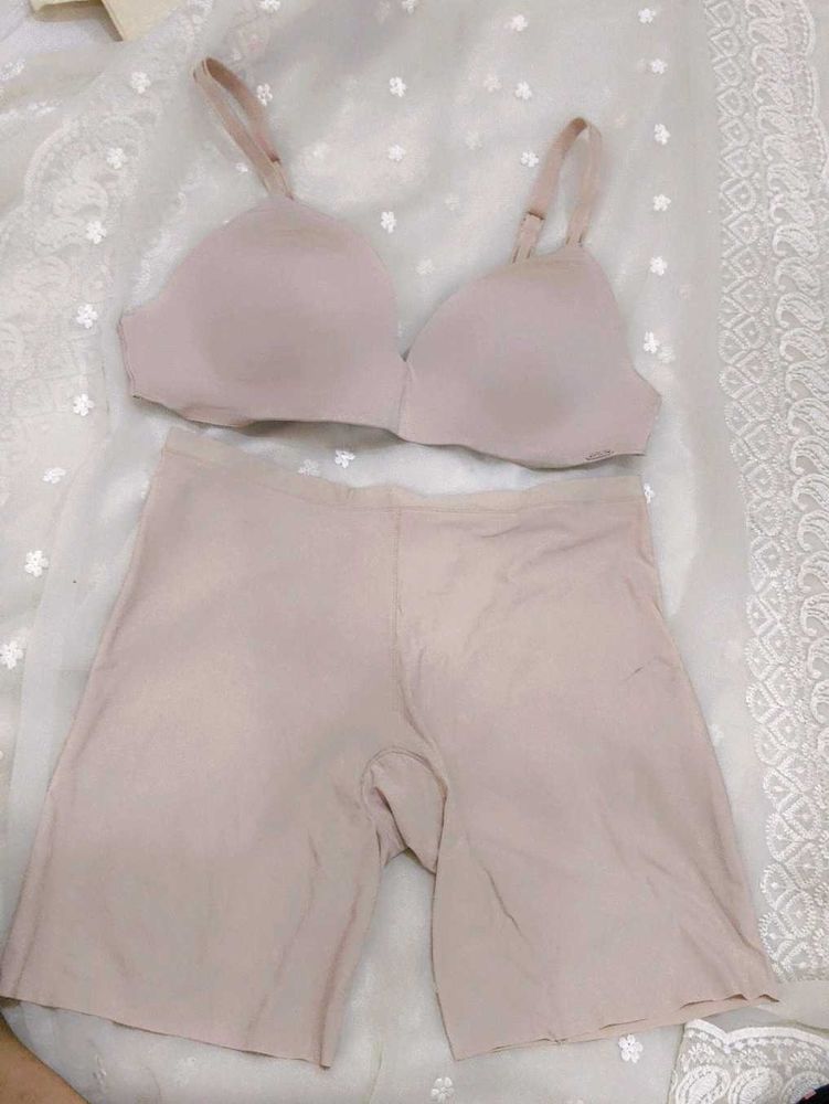 Comfortable bra with shapewear set