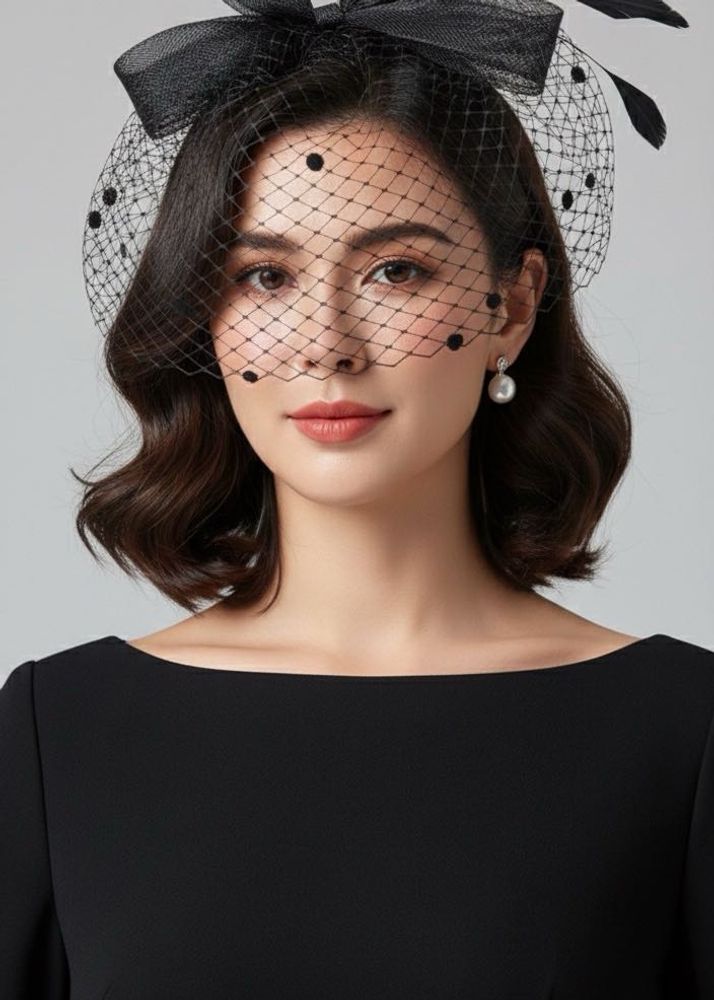 Black Bow Hair Accessory