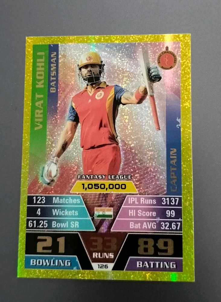 Virat Kohli And Ms Dhoni Gold Cards