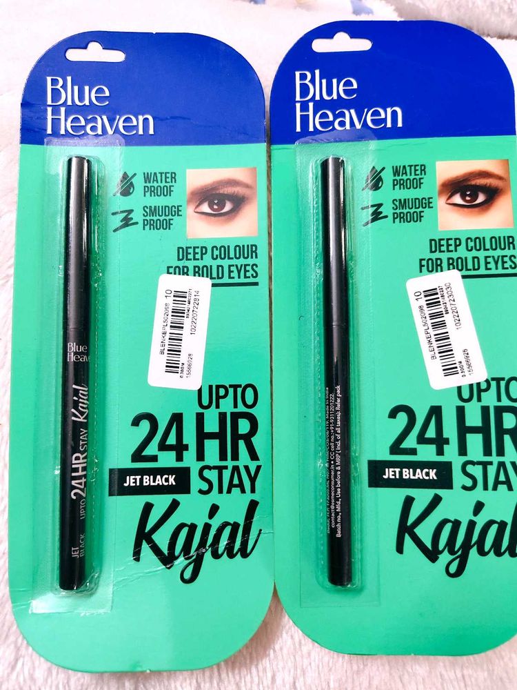 Blue Heaven 24Hr Stay Matte Pencil Kajal Black Wat