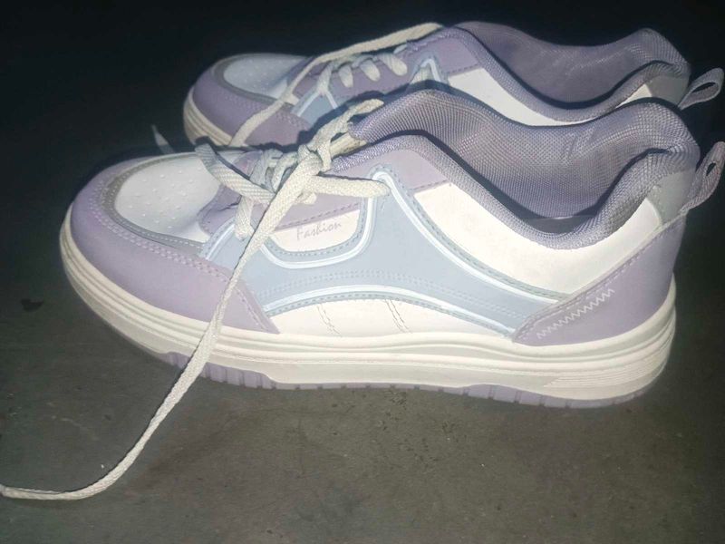 Pastel Lace-Up Sneakers