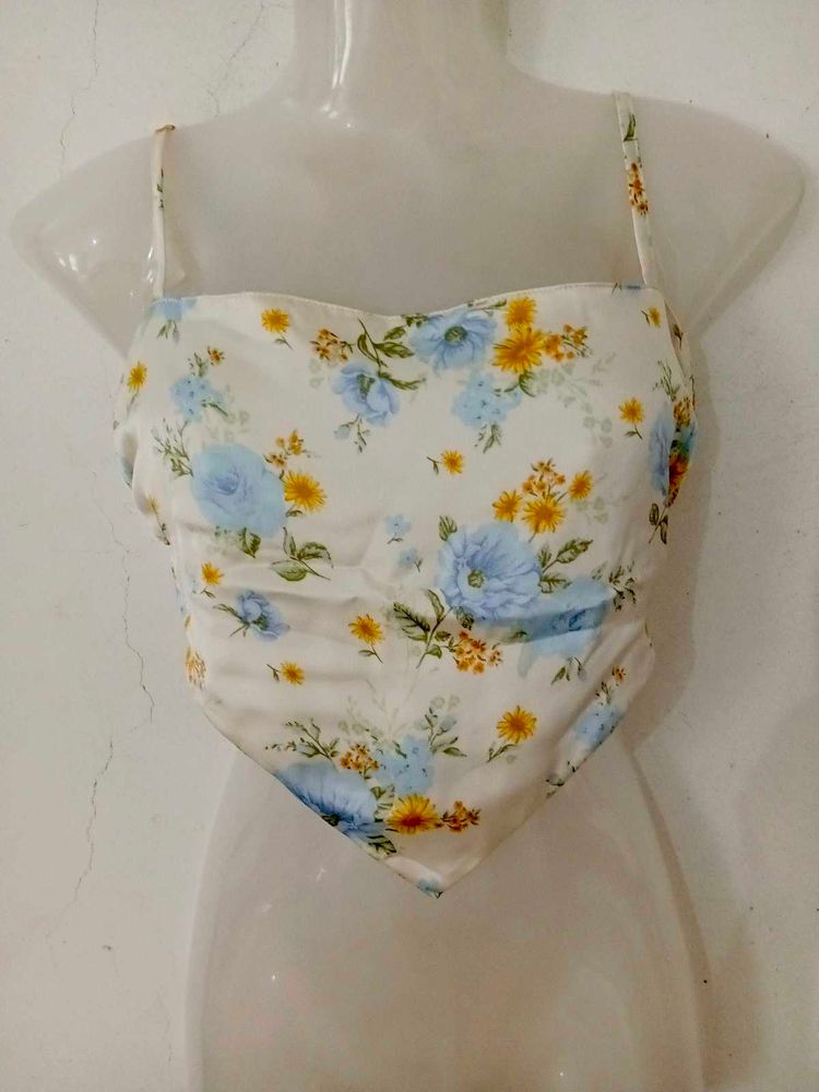 Floral Print Bandana Top