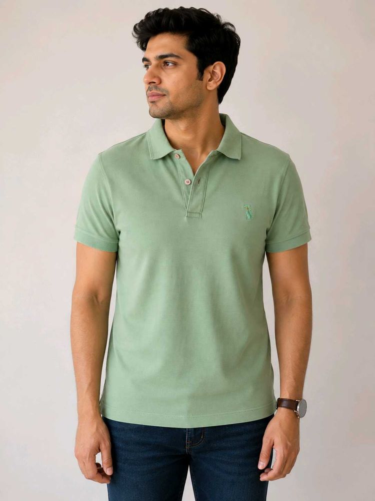Men's Green Polo T-Shirt