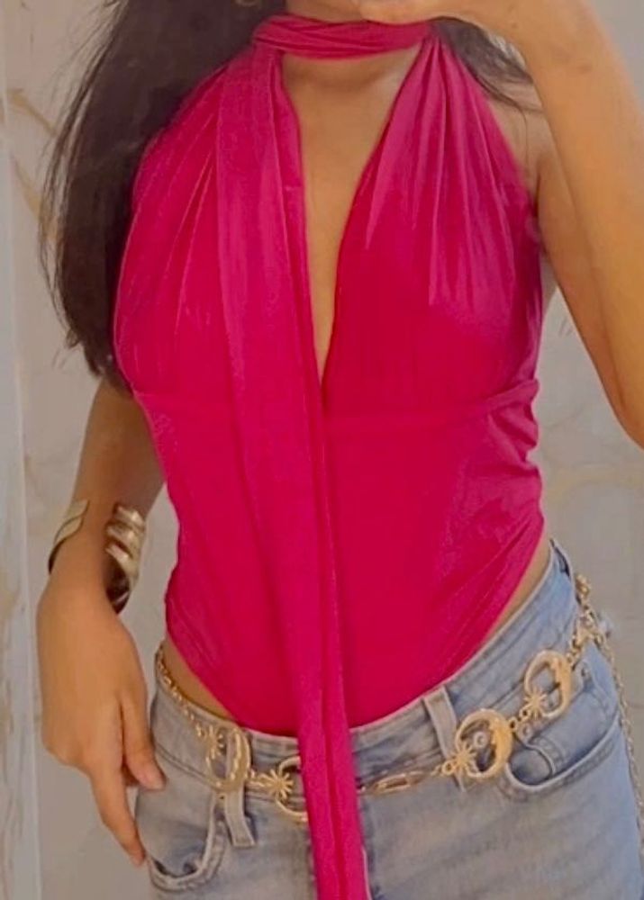 Savana Pink Halter Top
