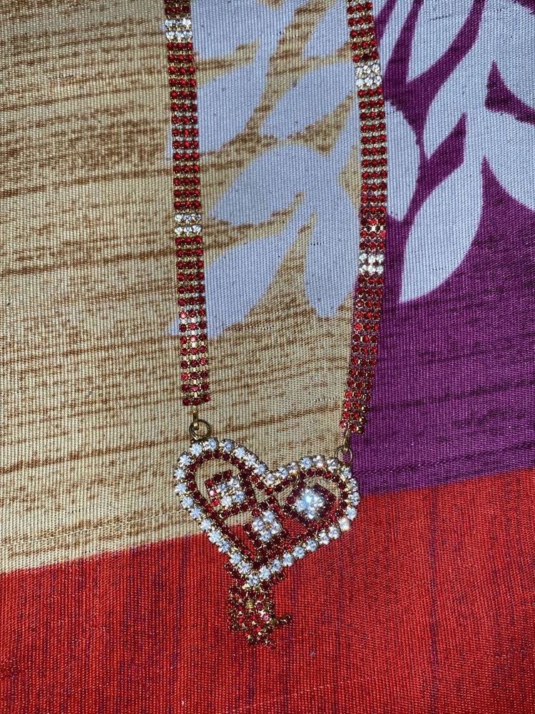 Heart Rhinestone Necklace