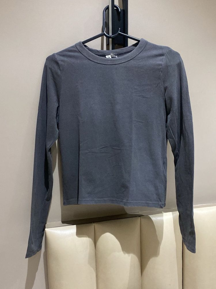 HM Dark Grey Long Sleeve T-Shirt