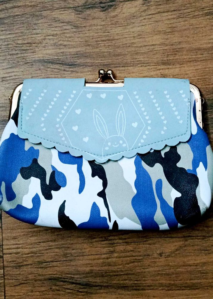 Blue Camo Bunny purse 👛