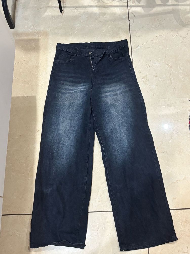 Wide Leg Dark Wash Jeans