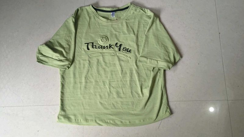 Light Green "Thank You" Graphic Tee