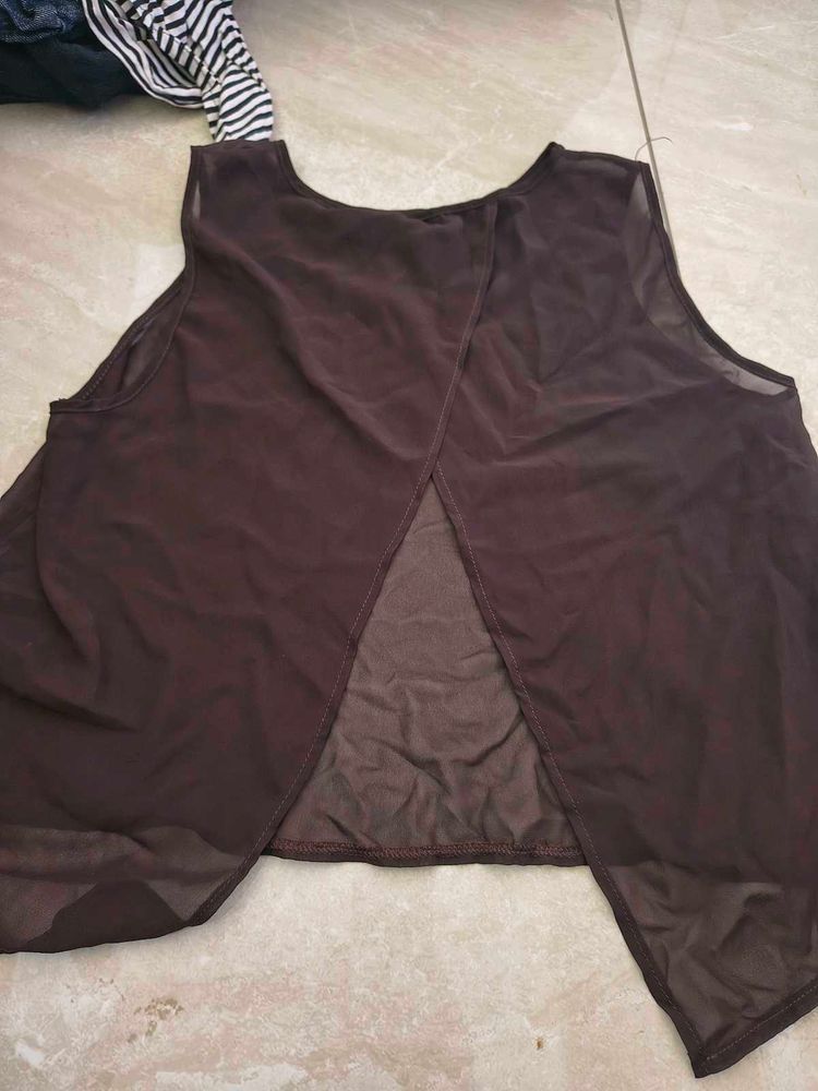 Sheer Overlay Top