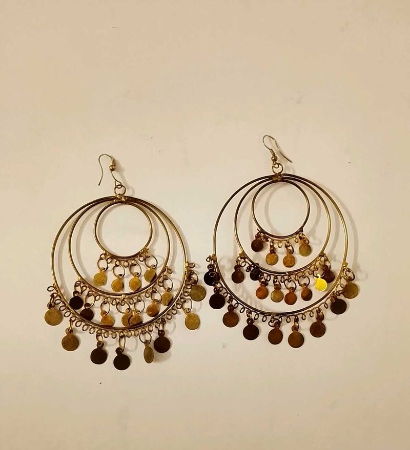 Boho Chandelier Hoop Earrings