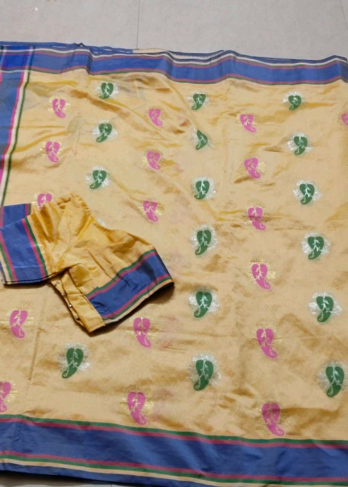 Elegant Yellow Saree with Blouse