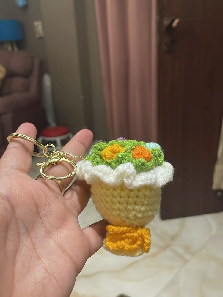 Handmade Crochet Keychain Charm