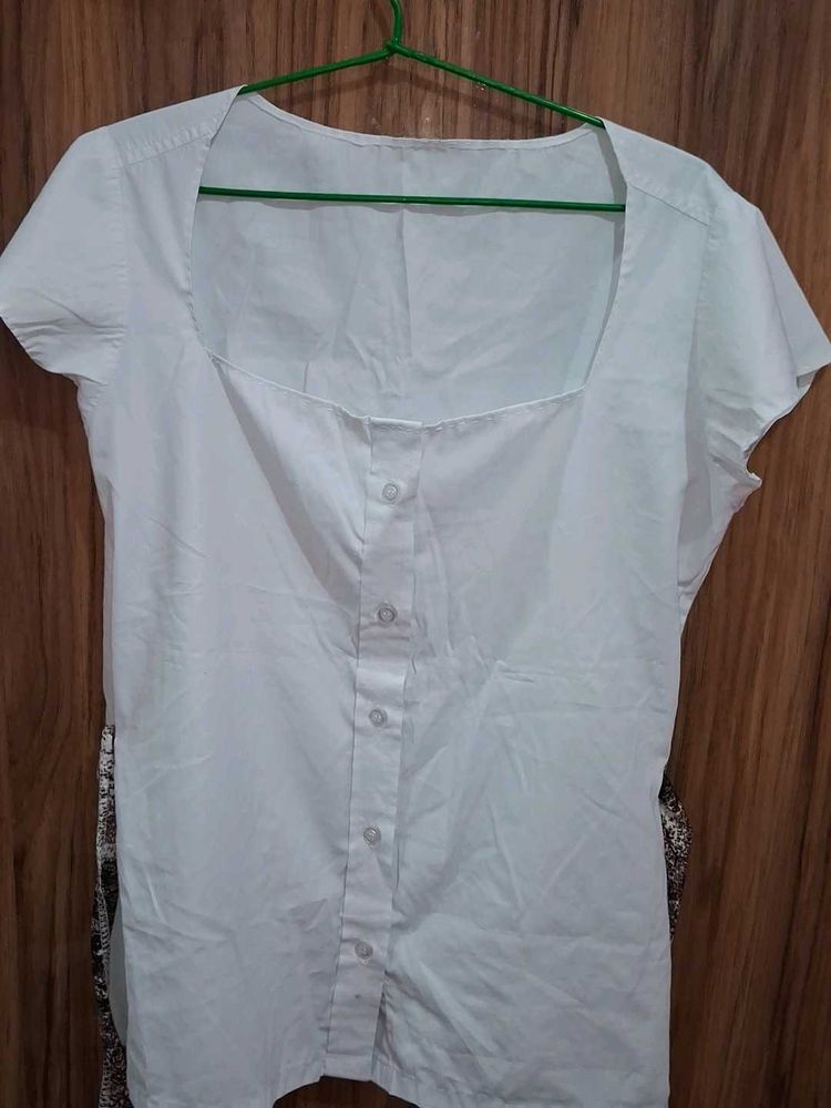 y2k  White Square Neck top🤍🫶