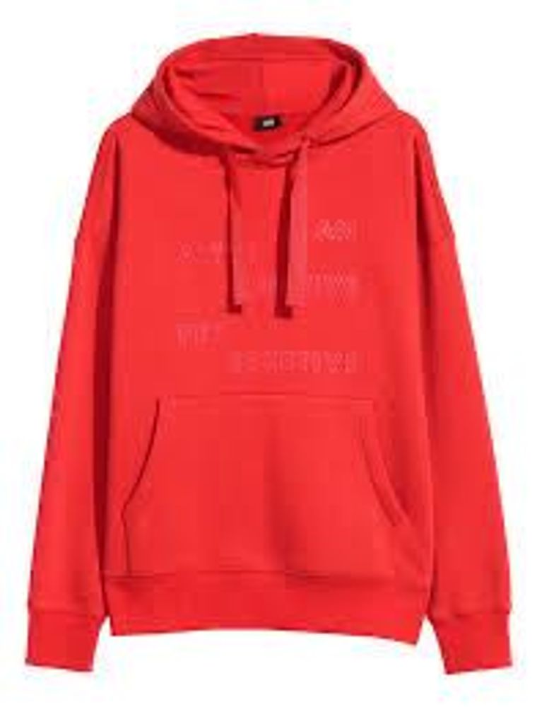 H&amp;M - Red Graphic Print Hoodie