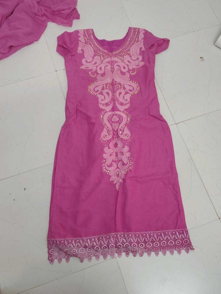 Beautiful Pink Kurta Set