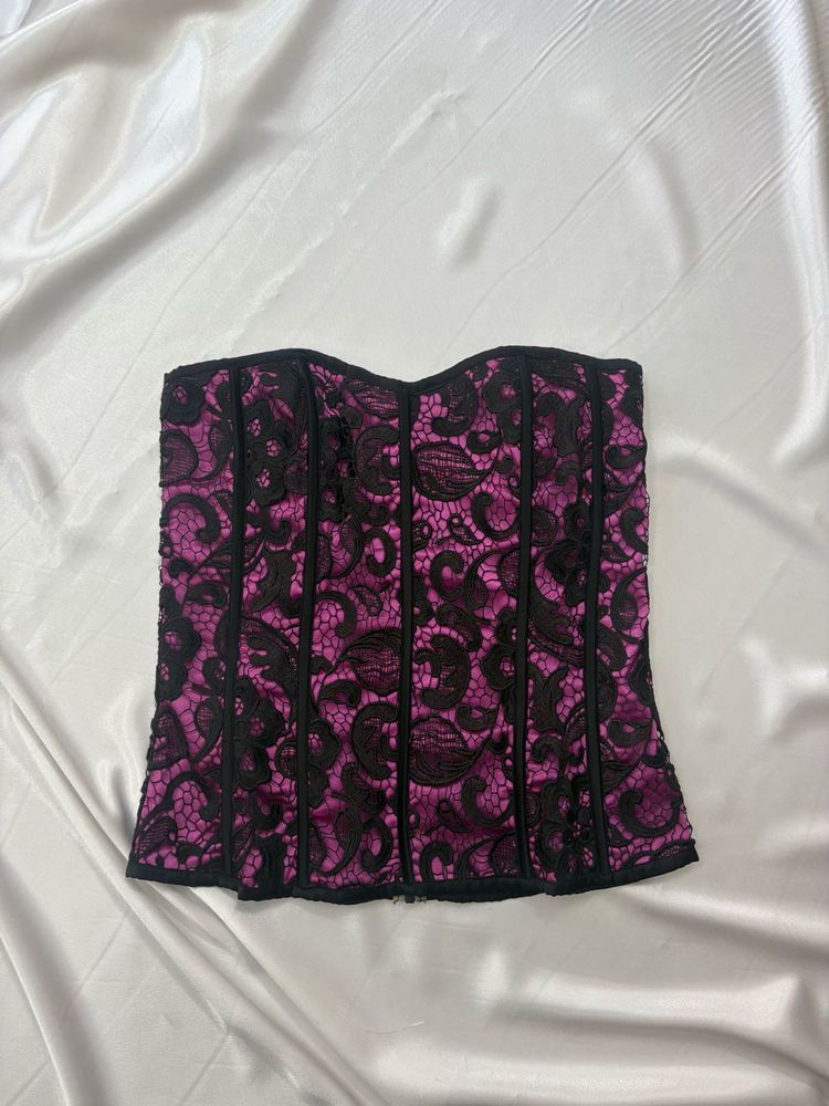 Purple Lace Corset Top