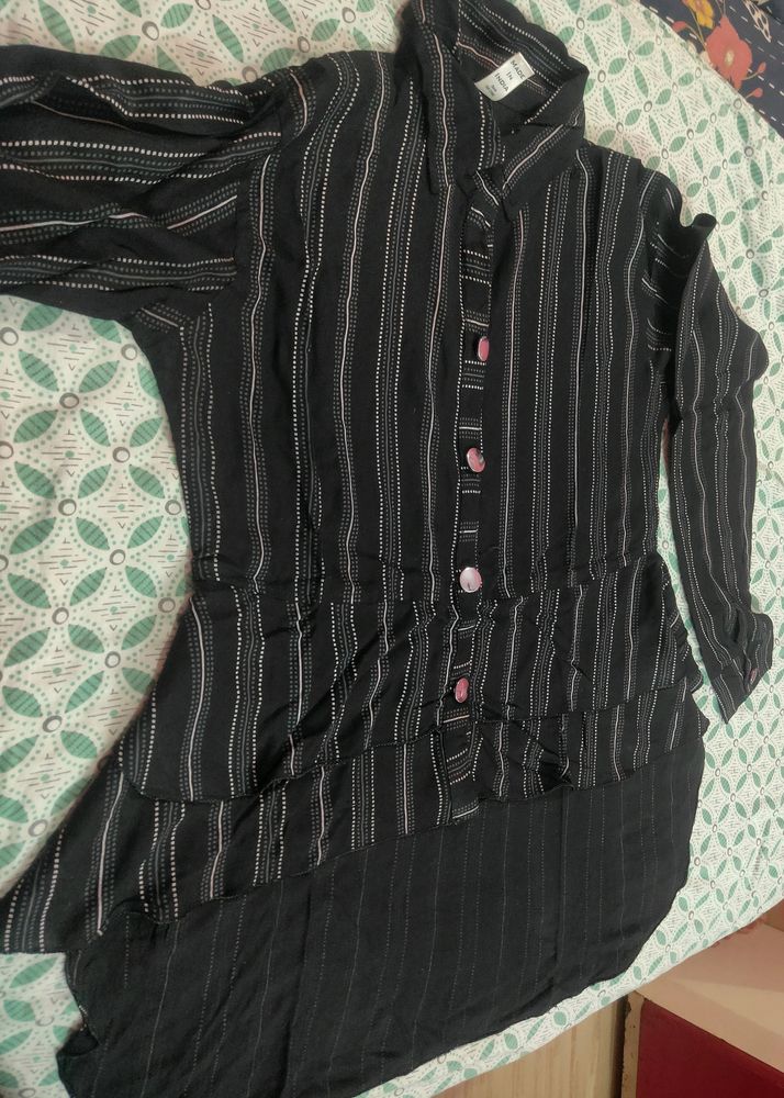 Wonderful...Striped Hi-Lo Dress