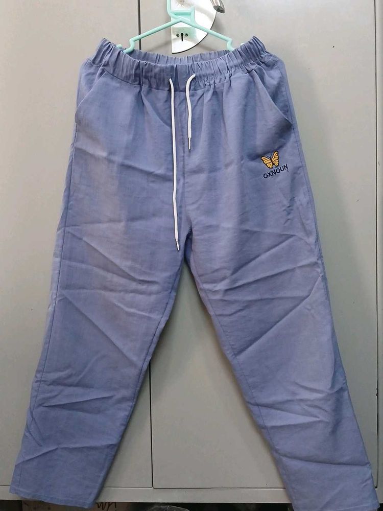 COMBO PANT Light Blue Butterfly Embroidered Pants
