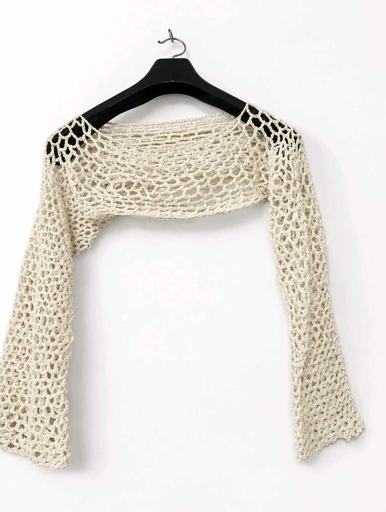 Crochet Bolero Sleeve Top