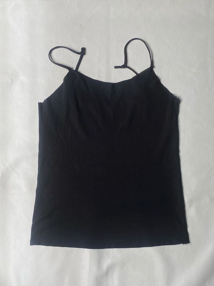 Black Spaghetti Strap Tank Top
