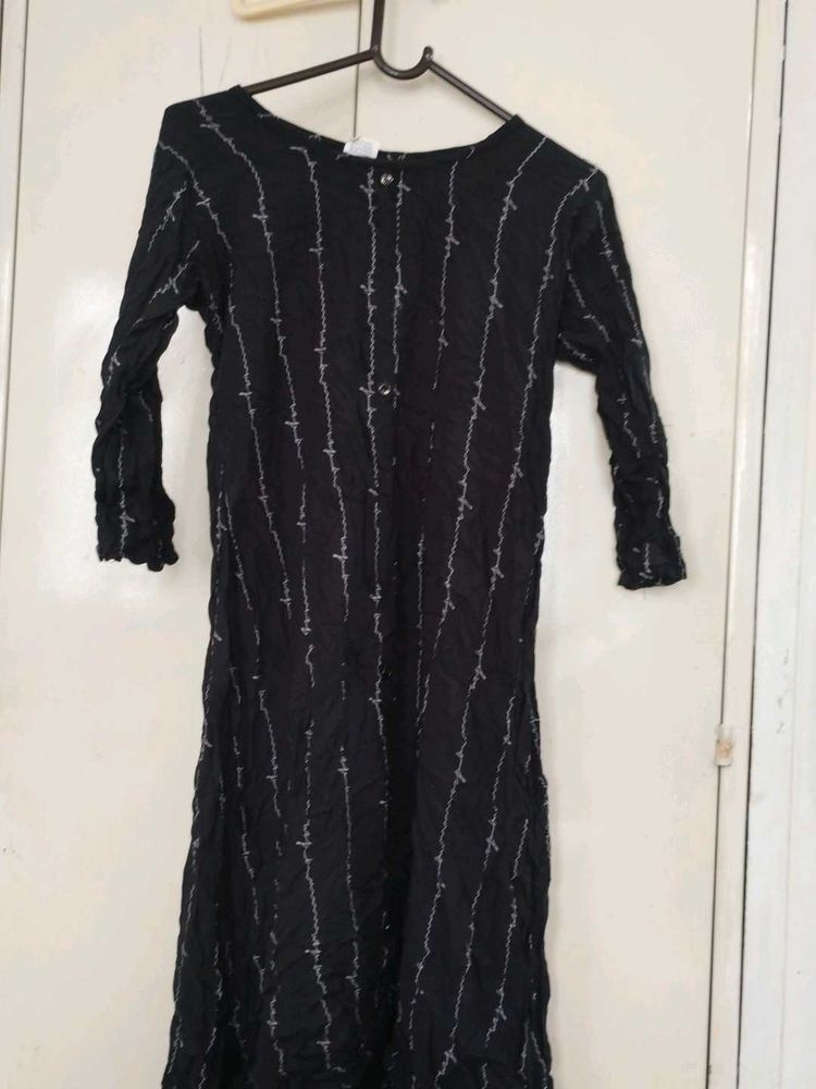Vintage Black Kurta