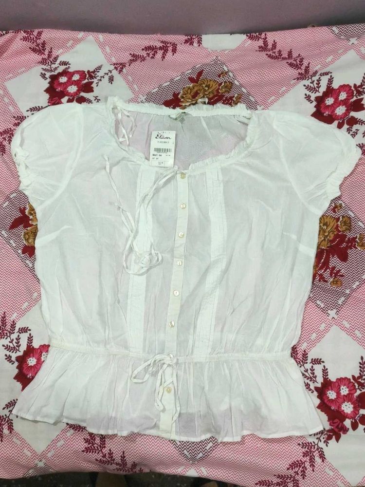 White Peasant Blouse